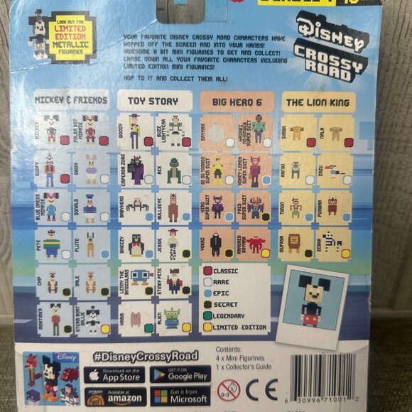 Disney Crossy Road Mini Figurine 4 Pack Series 1 Includes Mystery Figure - Picture 2 of 3